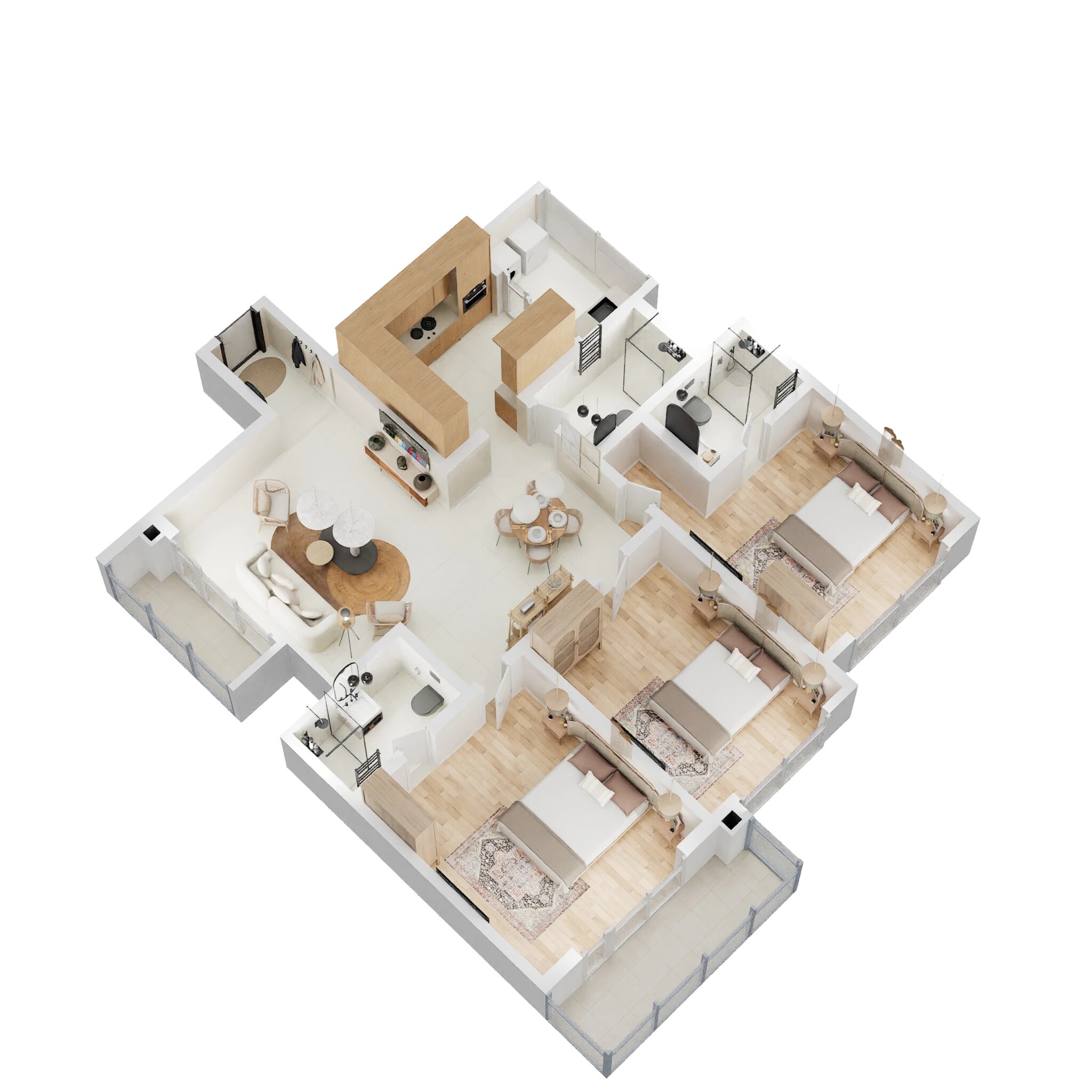 3 BHK 2098 Sq. Ft. Apartment