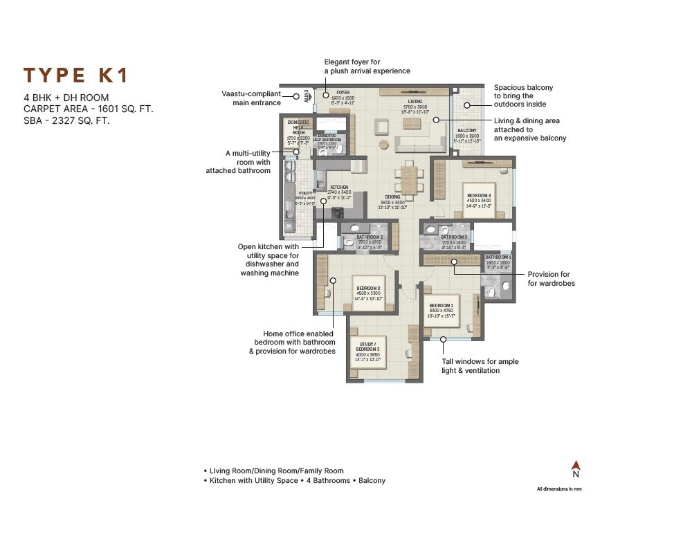 Other, sobha-infinia 4 Bedroom 2327 Sq.Ft. Apartment In Koramangala Bangalore 8874667