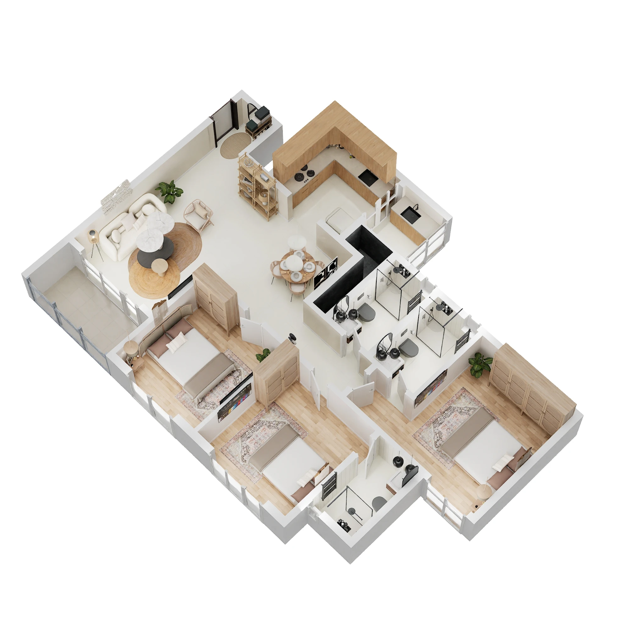 3 BHK 1498 Sq. Ft. Apartment in Sobha Manhattan Towers Town Park