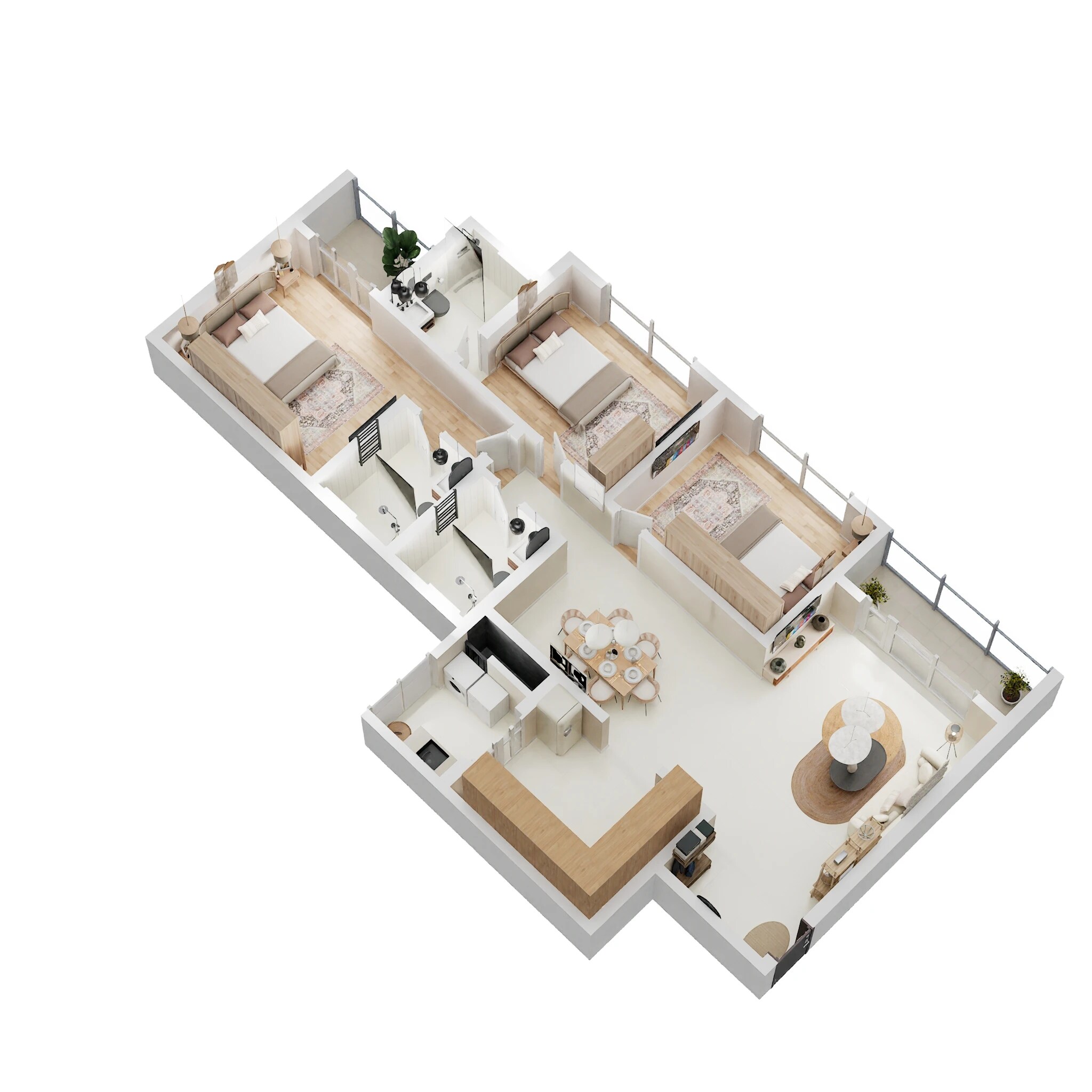 3 BHK 1755 Sq. Ft. Apartment