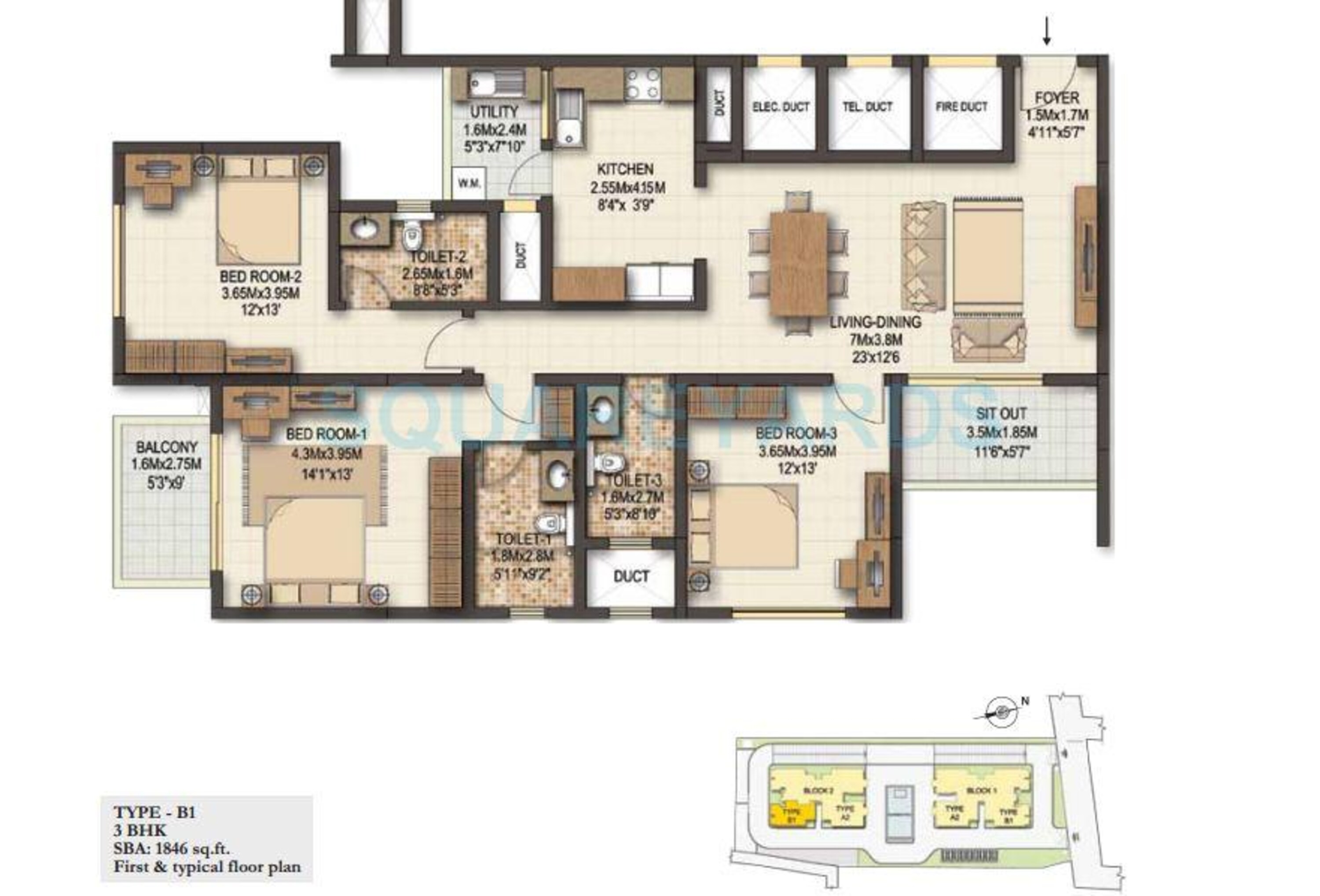 sobha marvella apartment 3bhk 1846sqft1