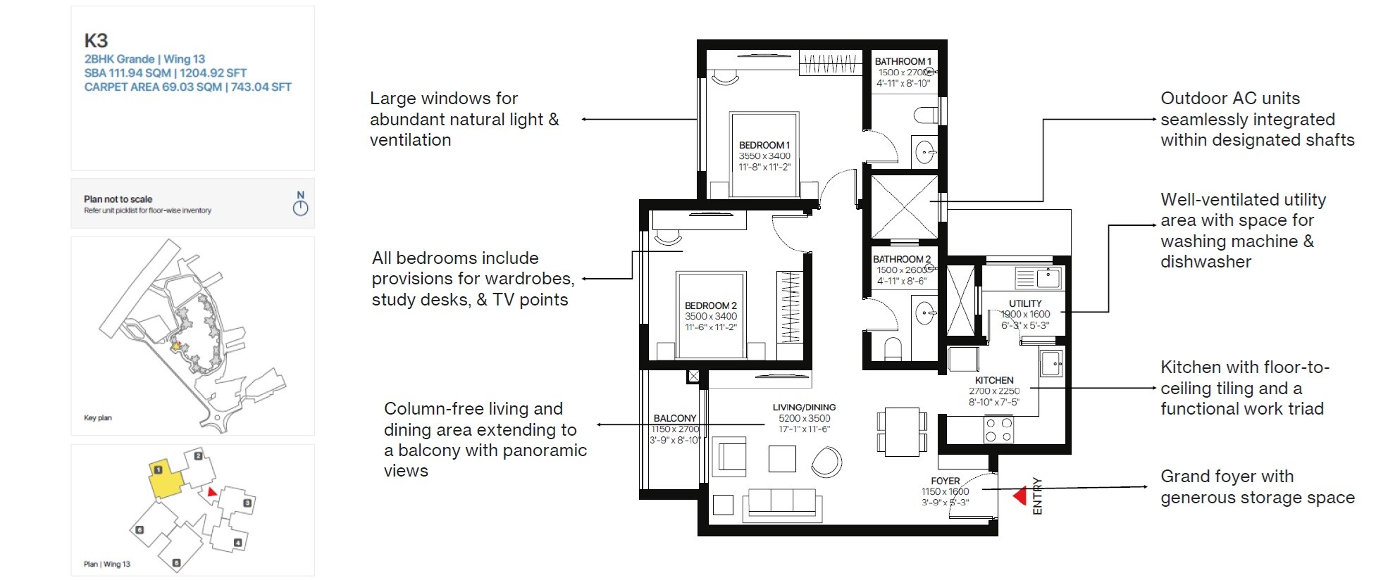 2 BHK 1204 Sq. Ft. Apartment