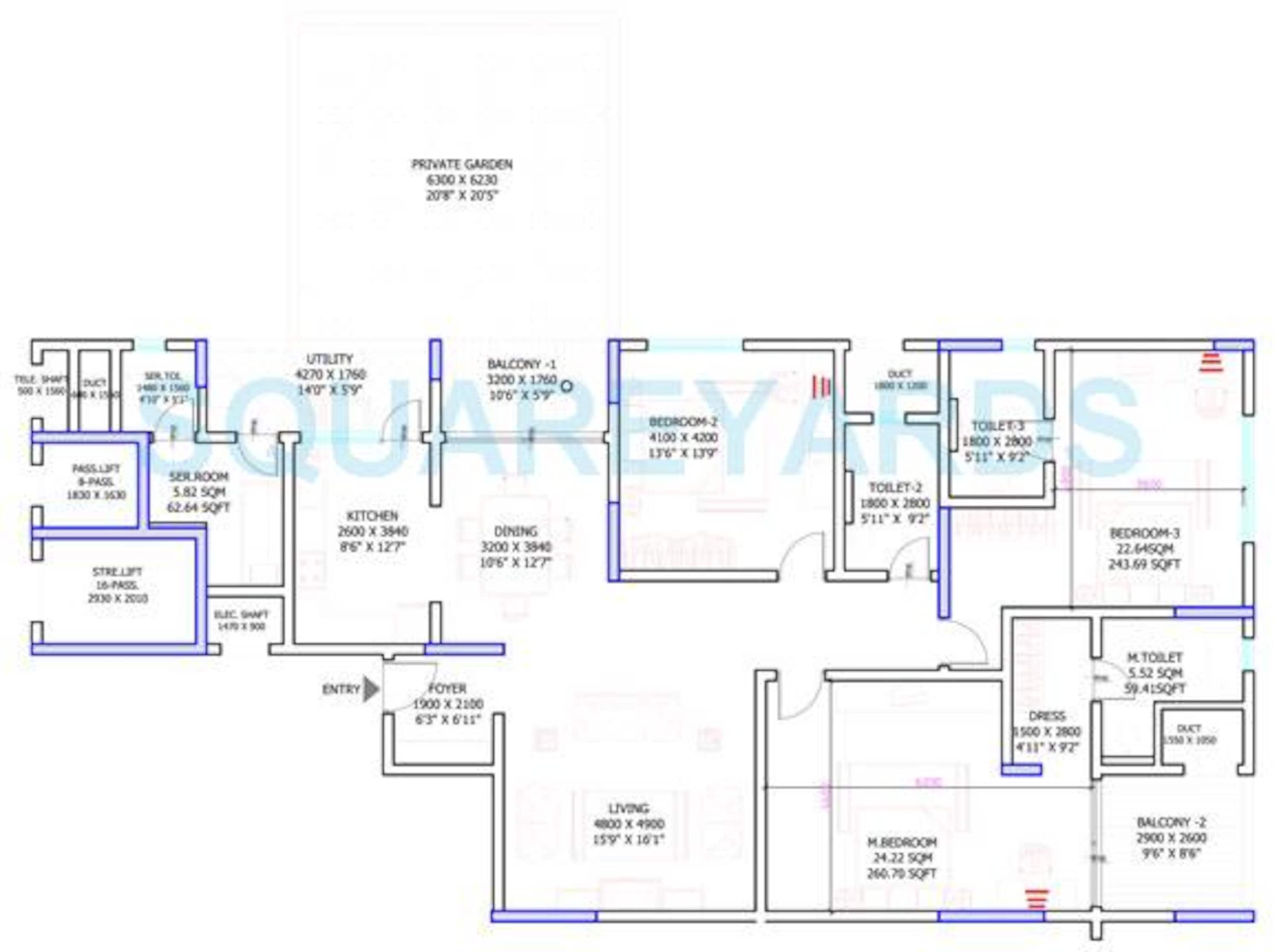 sobha petunia apartment 3bhk 2619sqft1