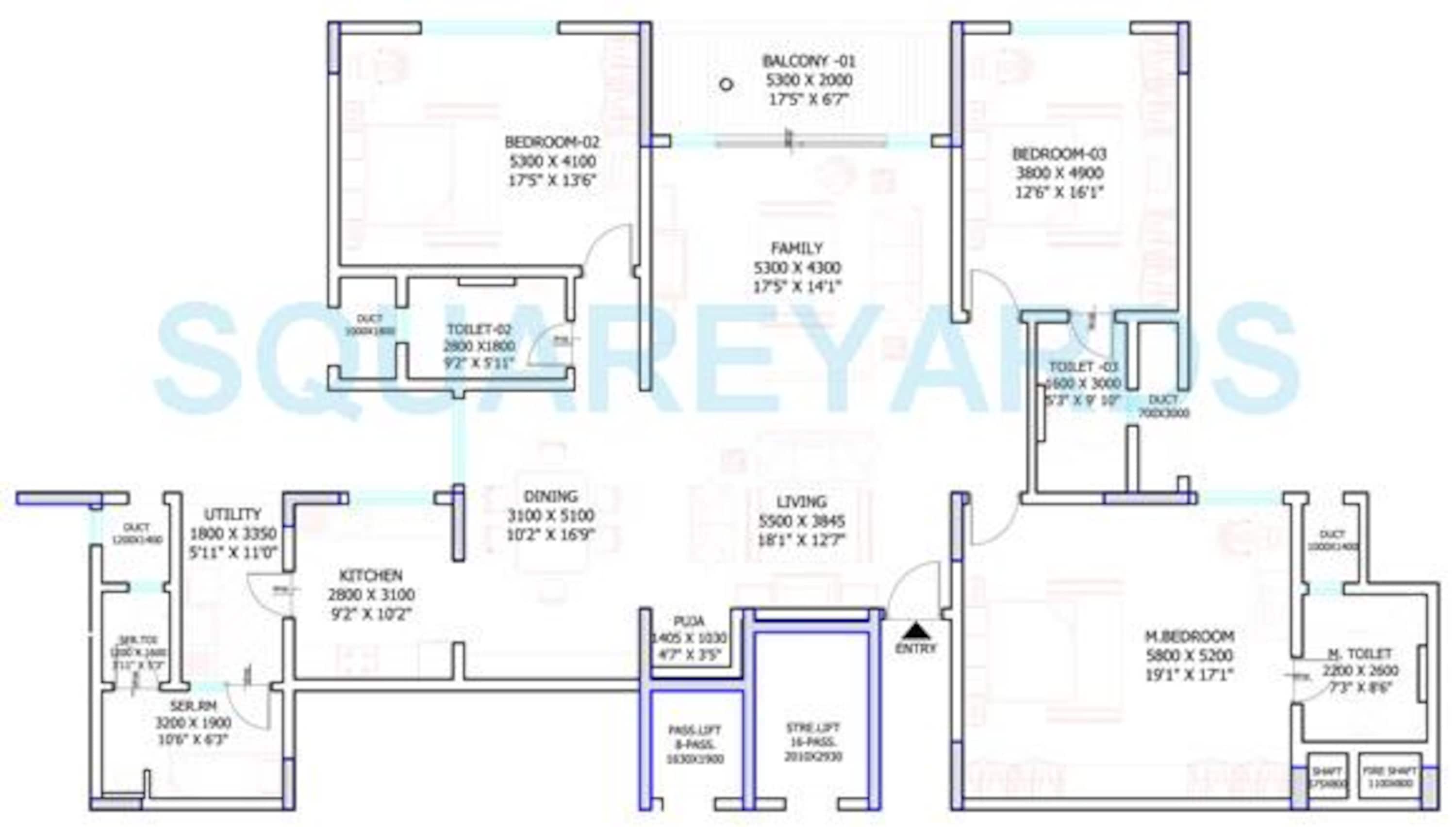 sobha petunia apartment 3bhk 2671sqft1