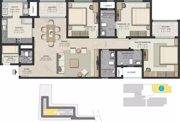  3 BHK Apartment at Sobha Rajvilas, Rajaji Nagar – for Sale