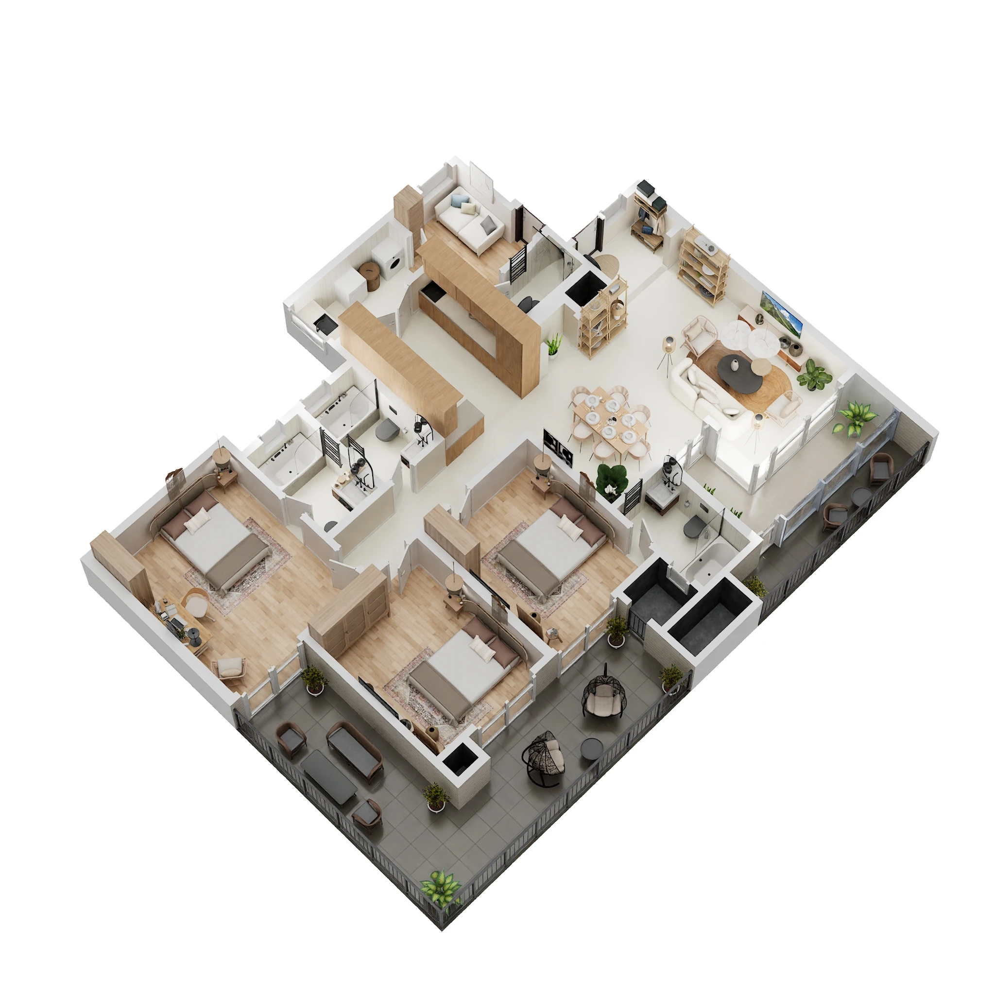 3 BHK 1853 Sq. Ft. Apartment in Sobha Royal Crest