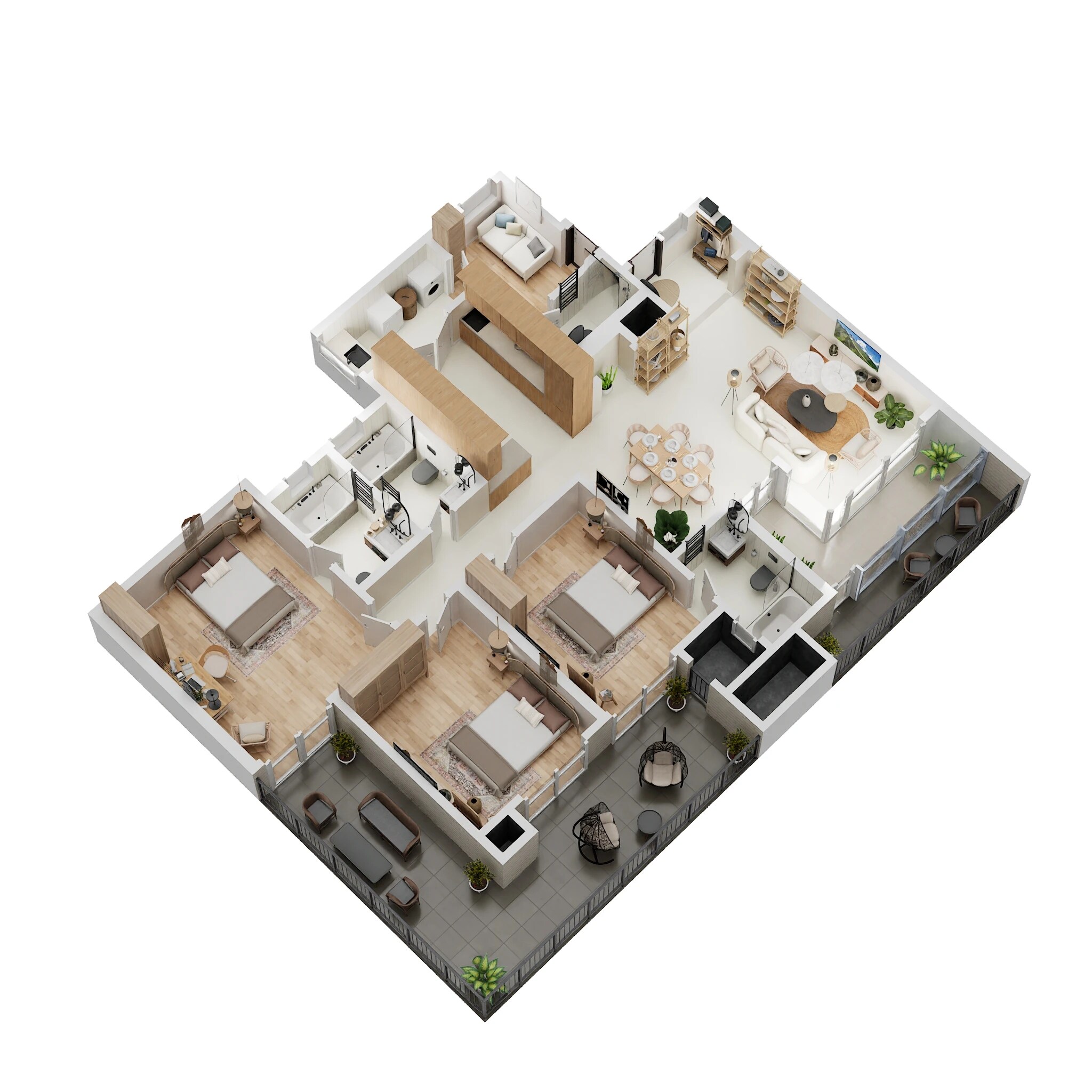 3 BHK 1853 Sq. Ft. Apartment