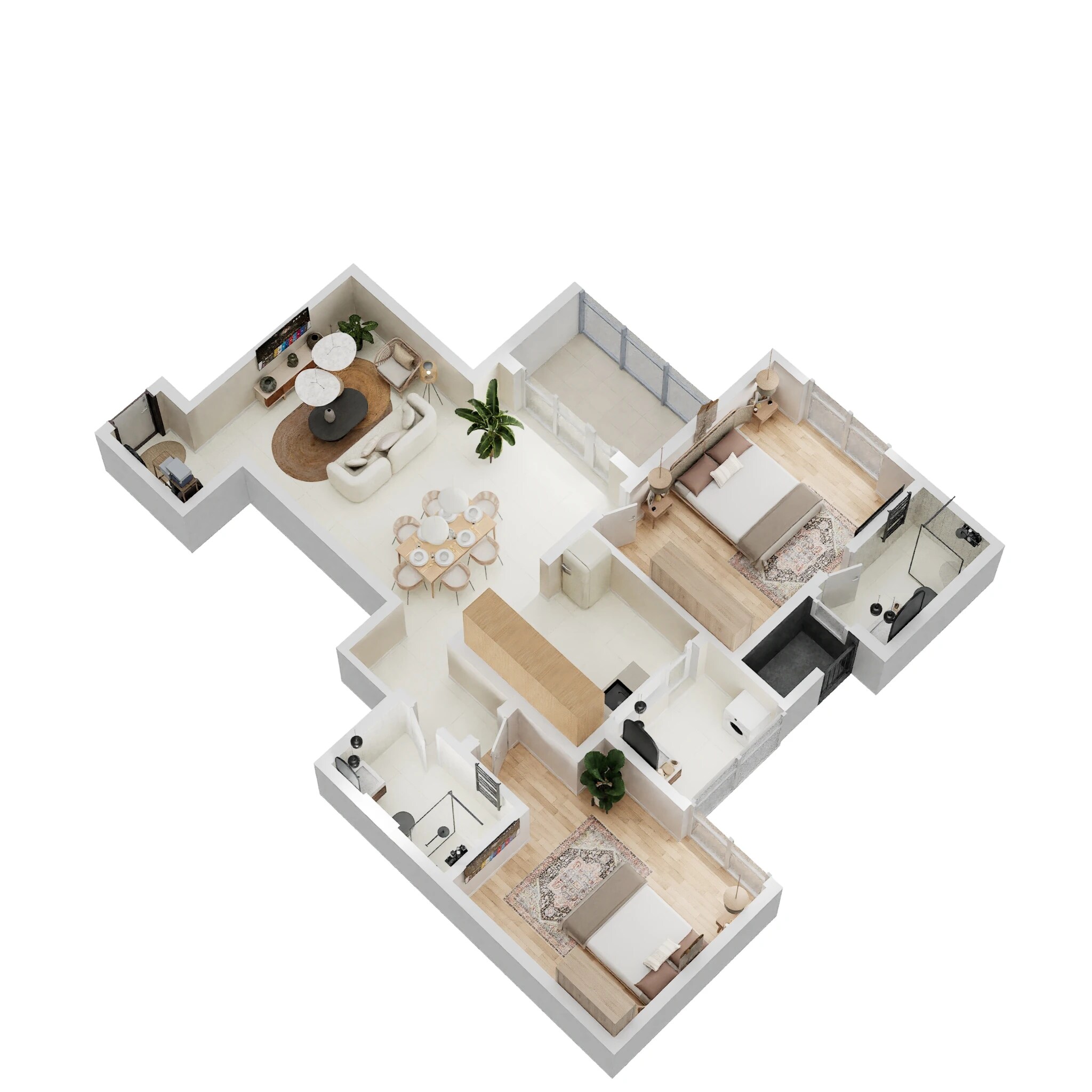 2 BHK 1302 Sq. Ft. Apartment