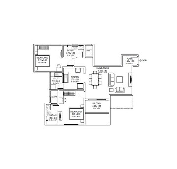  2 BHK Apartment at Sobha Royal Pavilion, Sarjapur Road – for Rent