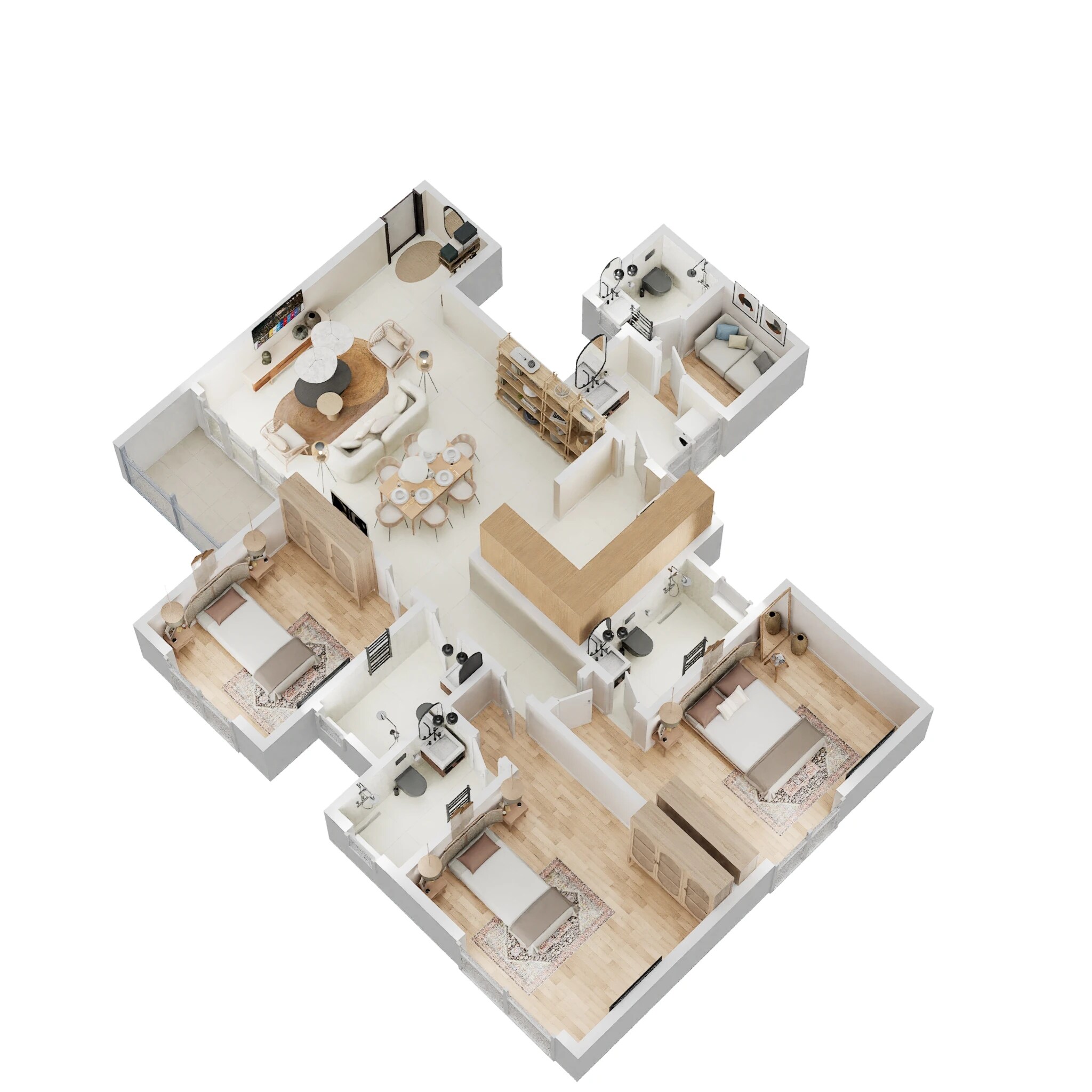 3 BHK 1884 Sq. Ft. Apartment