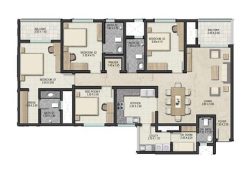  4 BHK Apartment at Sobha Royal Pavilion, Chikkakannalli – for Sale