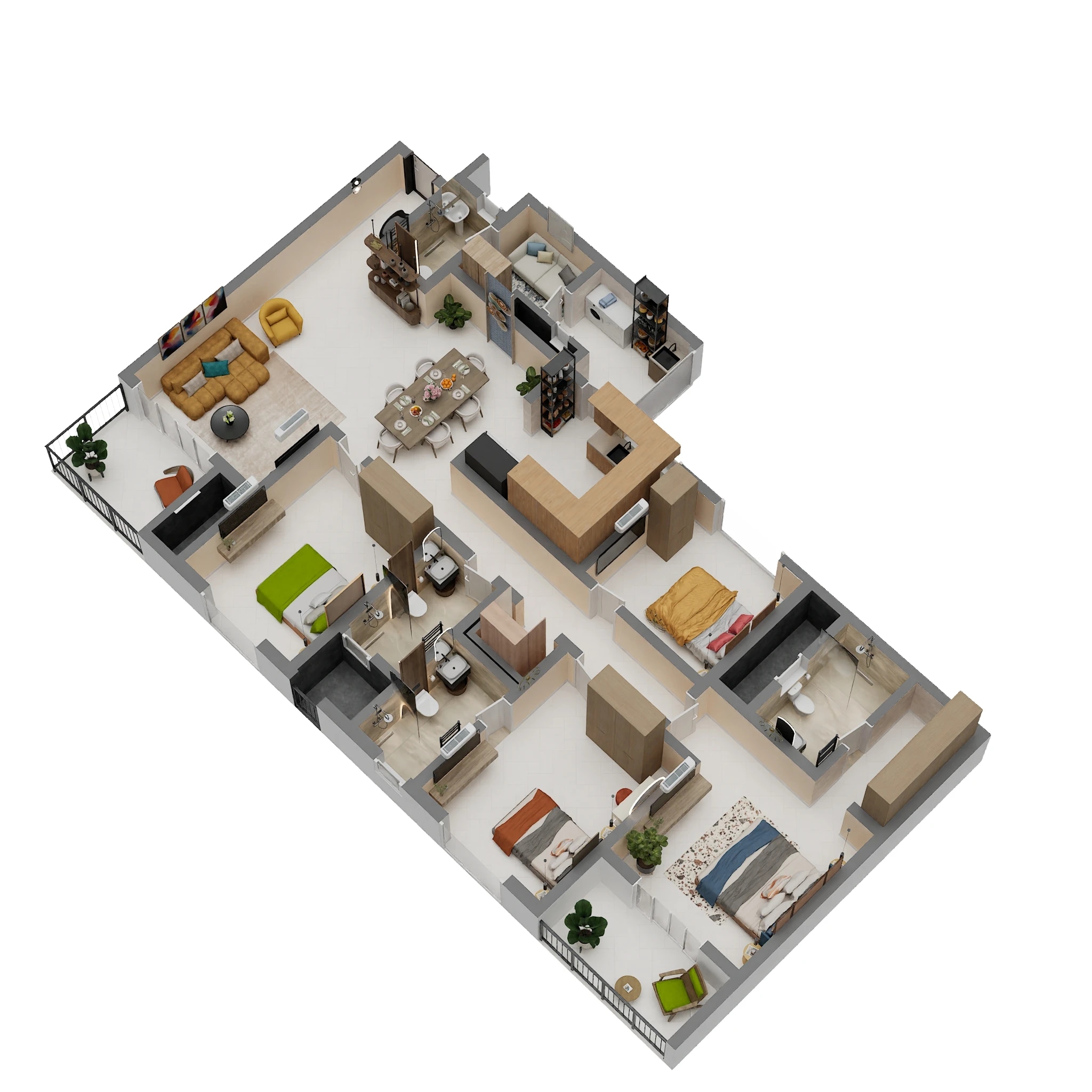 4 BHK 2232 Sq. Ft. Apartment