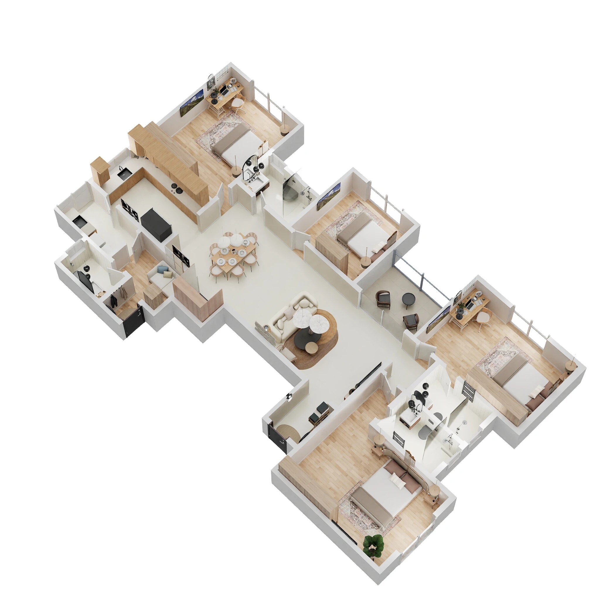 4 BHK 2182 Sq. Ft. Apartment