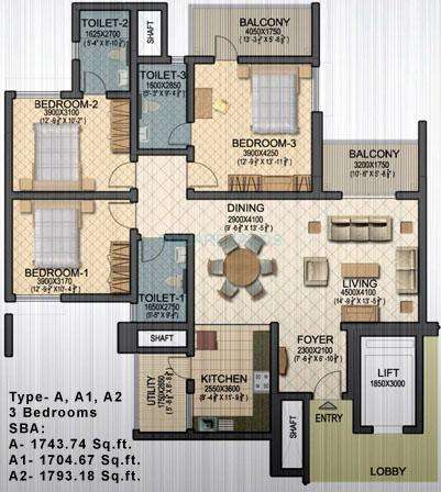 sobha ruby platinum apartment 3bhk 1793sqft 1