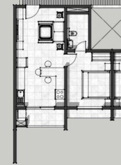 1 BHK 689 Sq. Ft. Apartment