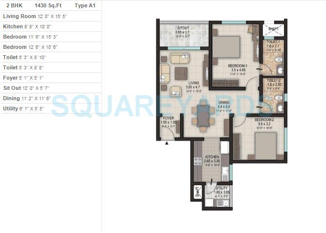 Other, sobha-silicon-oasis 2 Bedroom 1430 Sq.Ft. Apartment In Hosa Road Bangalore 8718272