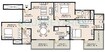 Sobha Aster 3 BHK Layout