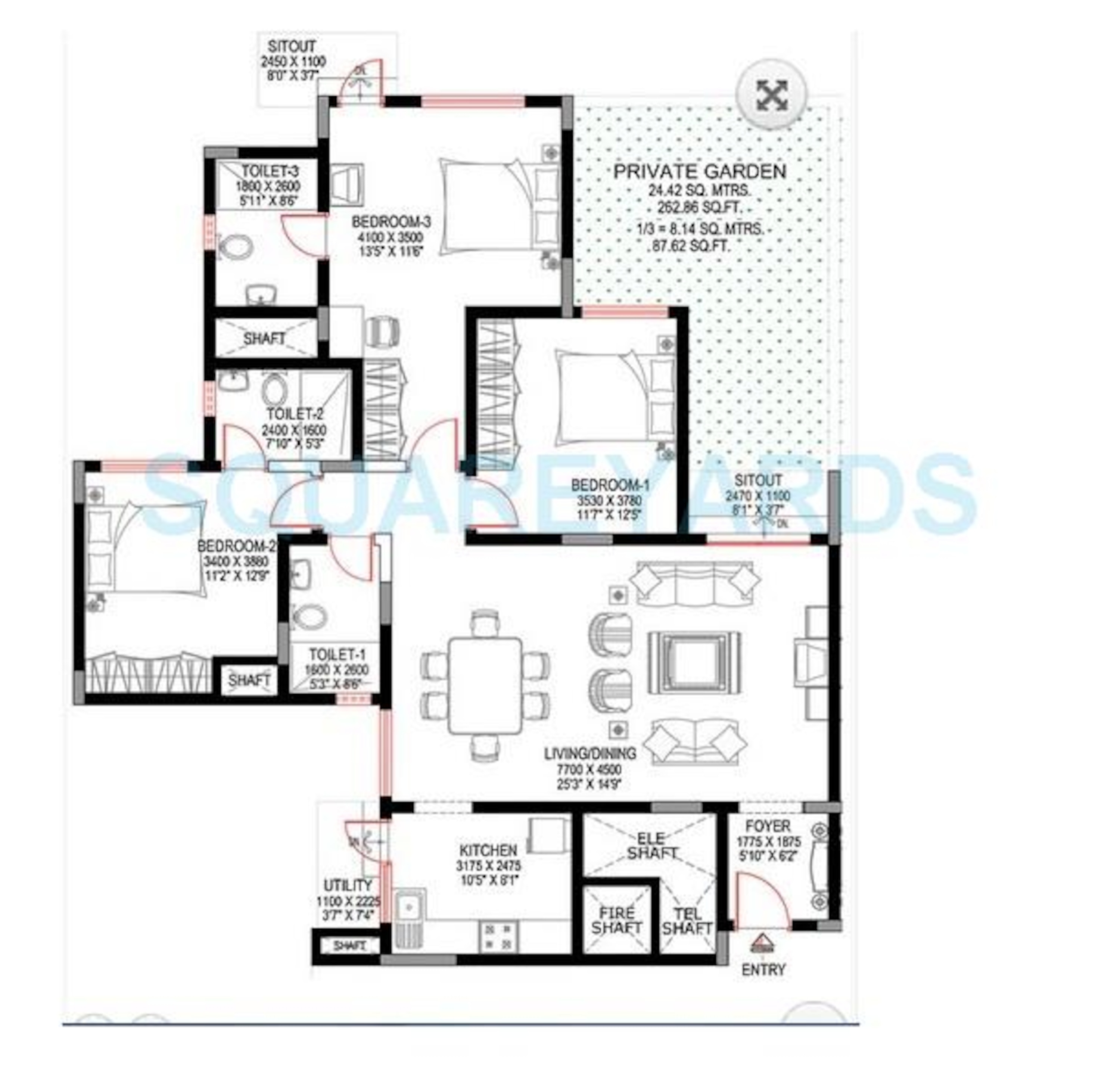sobha sunbeam i apartment 3bhk 1684sqft1