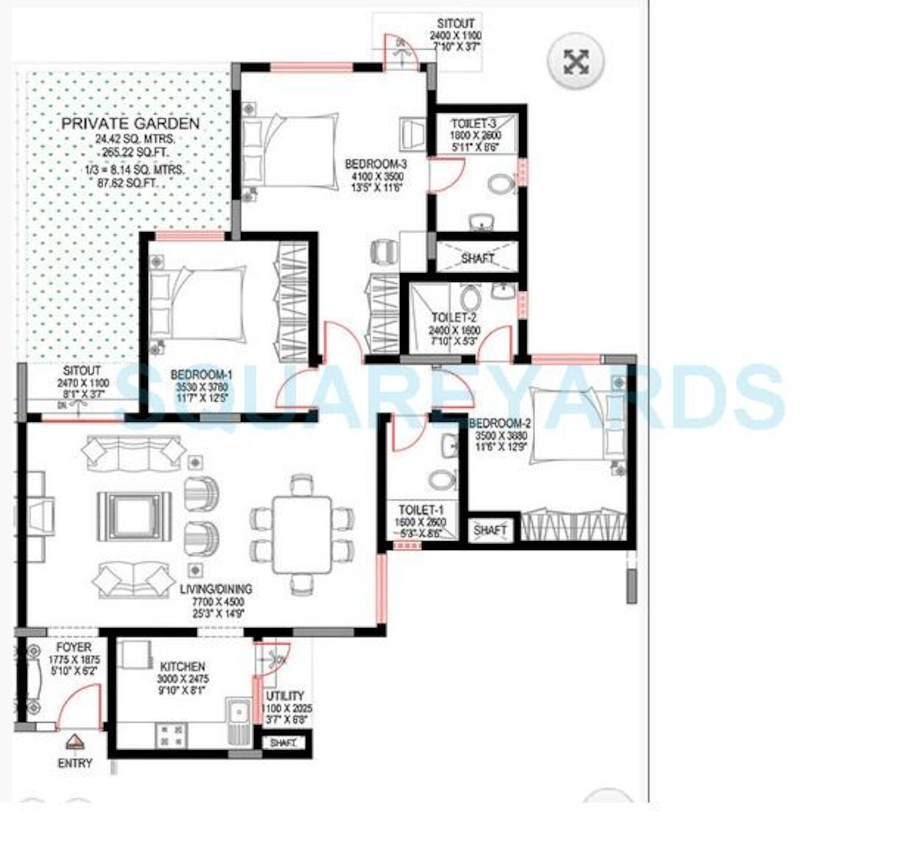 sobha sunbeam i apartment 3bhk 1762sqft1