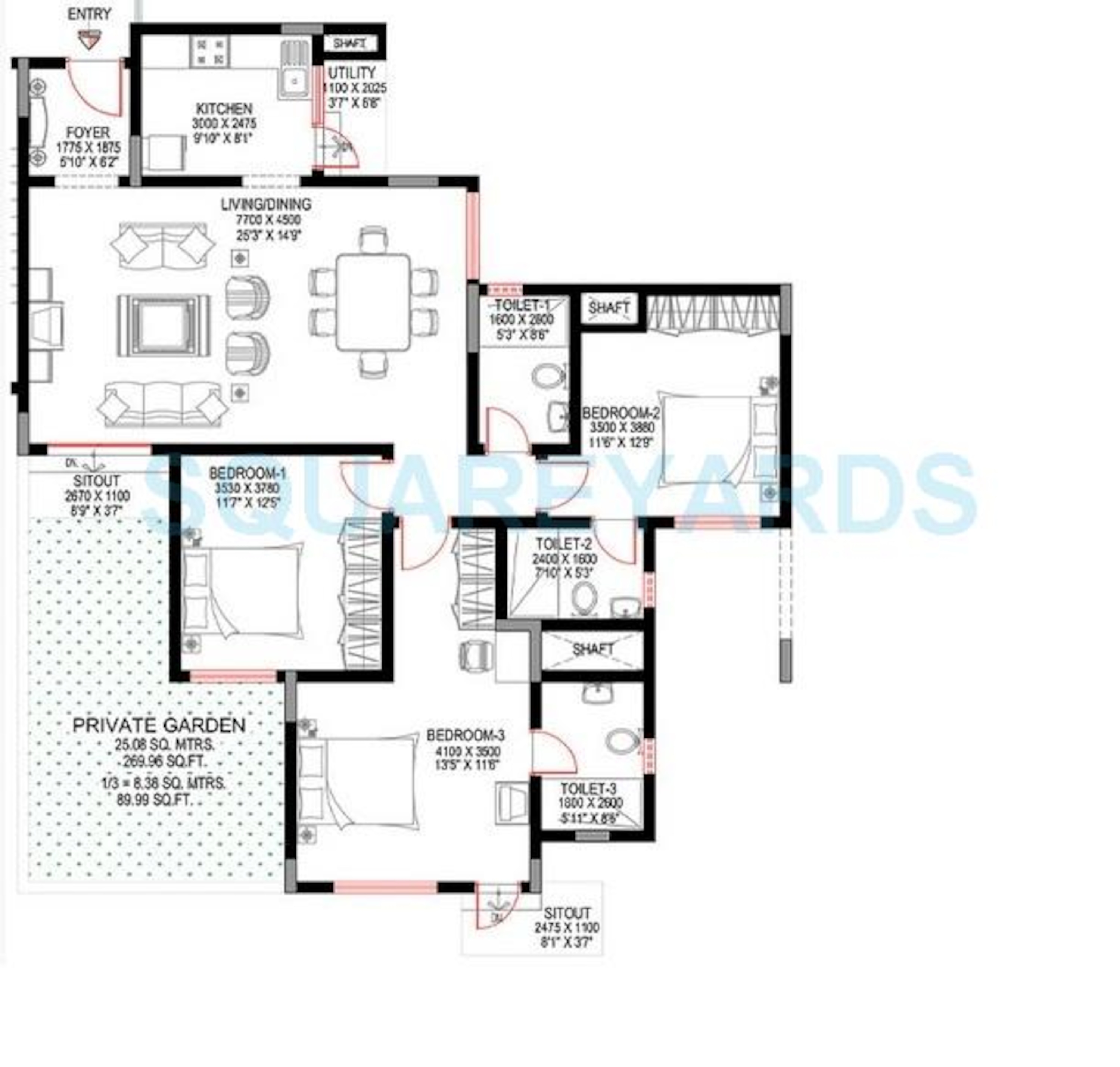sobha sunbeam ii apartment 3bhk 1780sqft1
