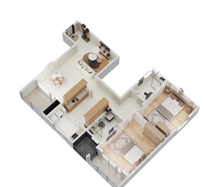 2 BHK 1419 Sq. Ft. Apartment in Sobha Victoria Park