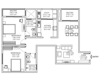  2 BHK Apartment at Sobha Victoria Park, Hennur Road – for Sale