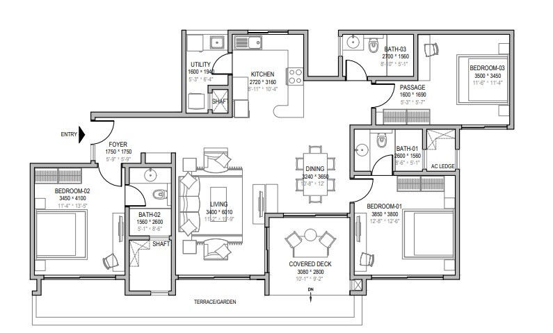 Other, sobha-windsor 3 Bedroom 1575 Sq.Ft. Apartment In Nagondanhalli Bangalore 9060238