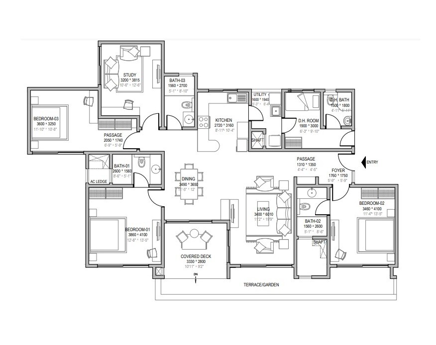 Other, sobha-windsor 4 Bedroom 2204 Sq.Ft. Apartment In Whitefield Bangalore 8806501