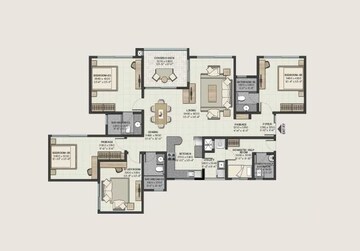  4 BHK Apartment at Sobha Windsor, Whitefield – for Rent