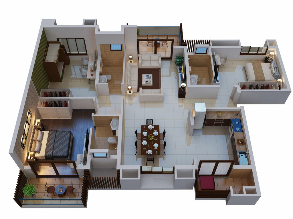 Floor plan of 2 BHK 910 Sq. Ft. Apartment in Sona Vistaas, Bangalore