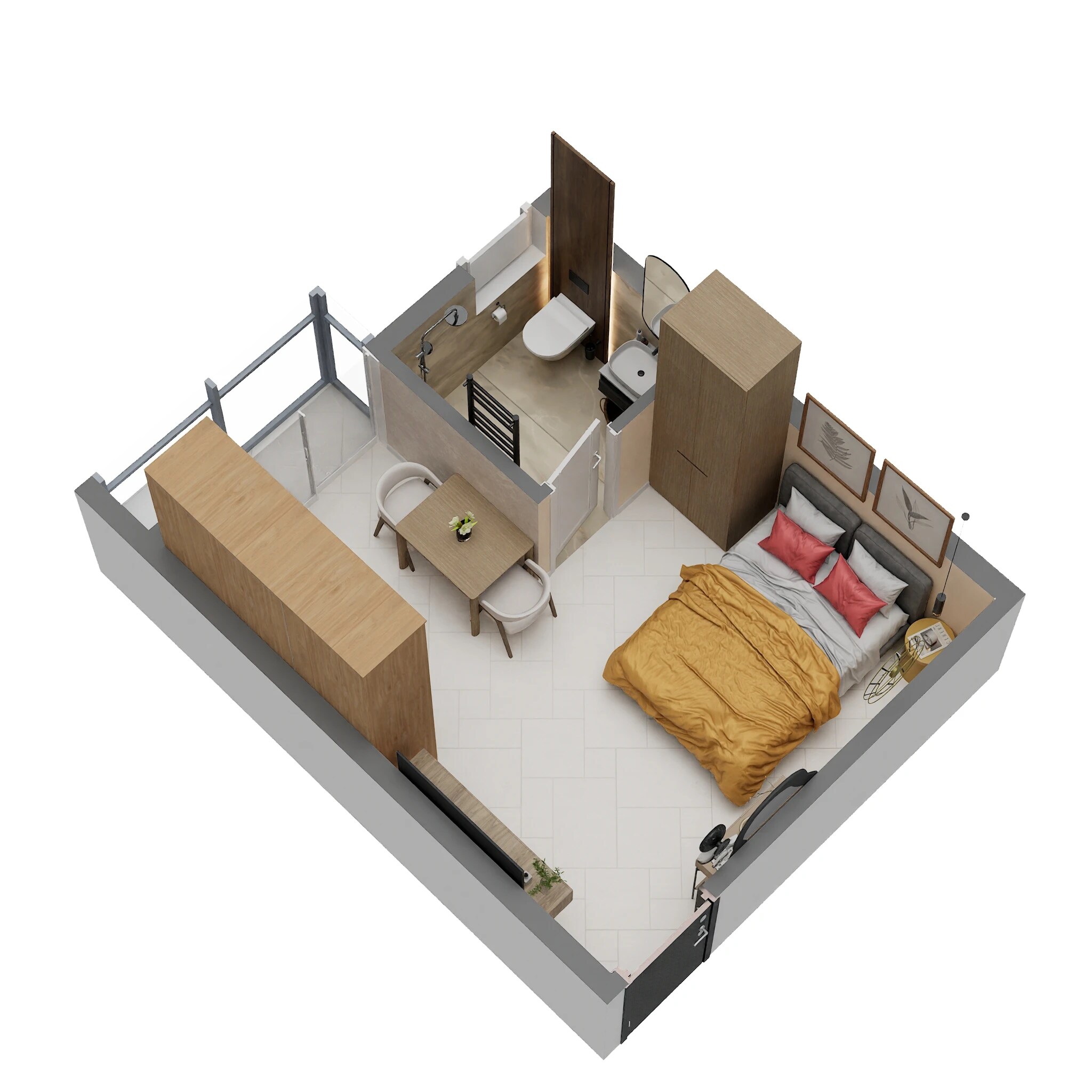 345 Sq. Ft. Studio