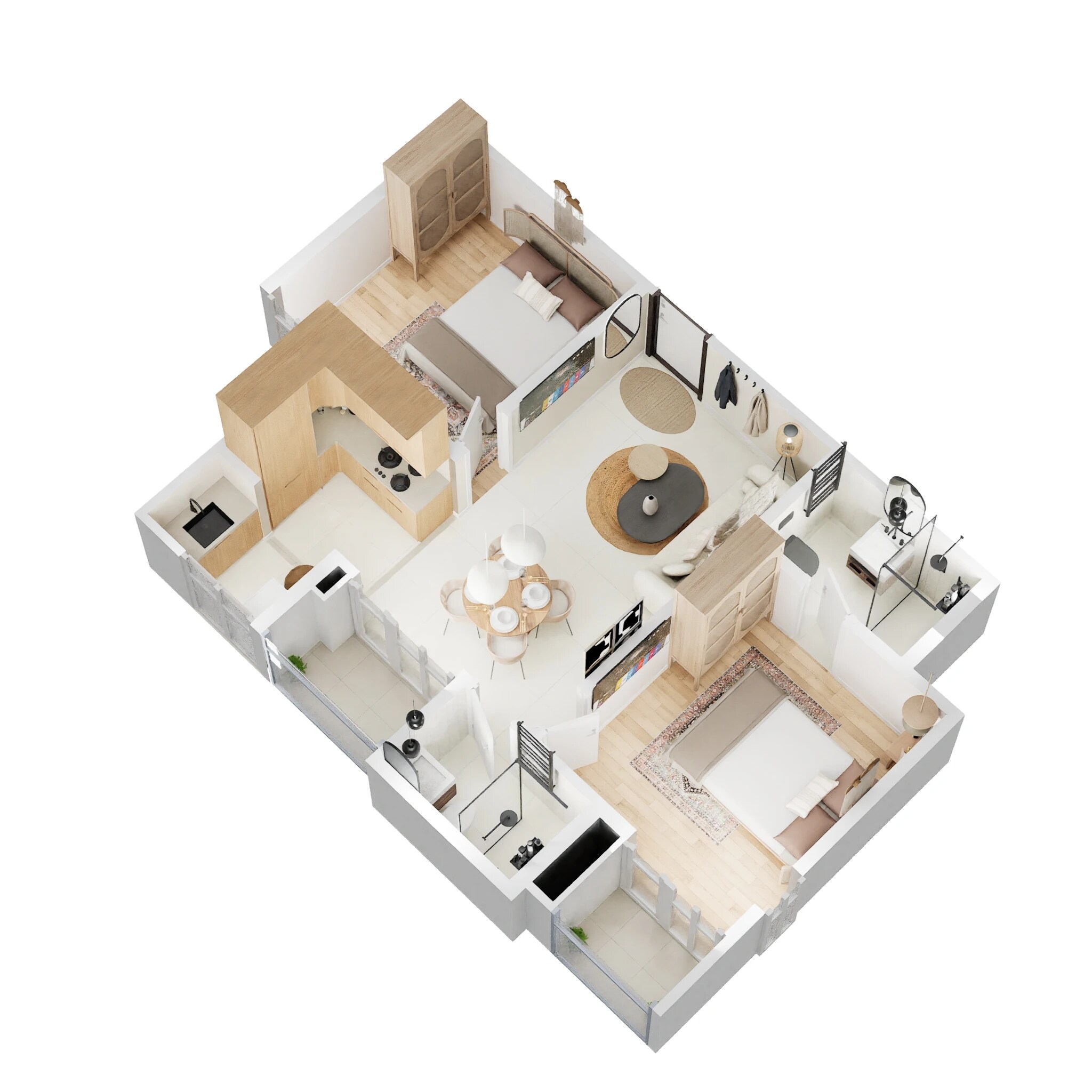 2 BHK 911 Sq. Ft. Apartment