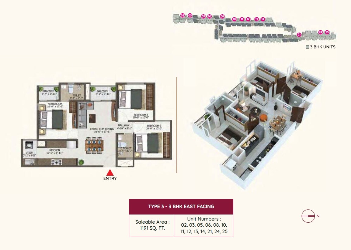  3 BHK Apartment at Sowparnika Euphoria, Whitefield – for Sale