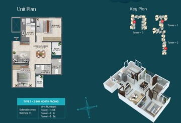  2 BHK Apartment at Sowparnika Rhythm Of Rain, Whitefield – for Sale