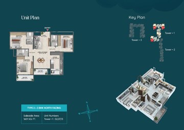  3 BHK Apartment at Sowparnika Rhythm Of Rain, Whitefield – for Sale