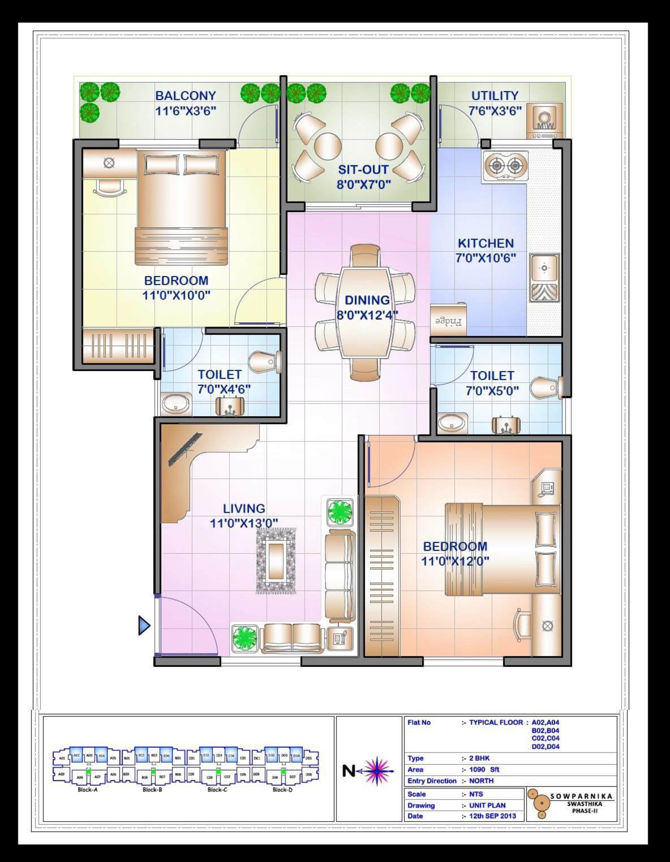 sowparnika swastika 2 apartment 1bhk 1090sqft 1
