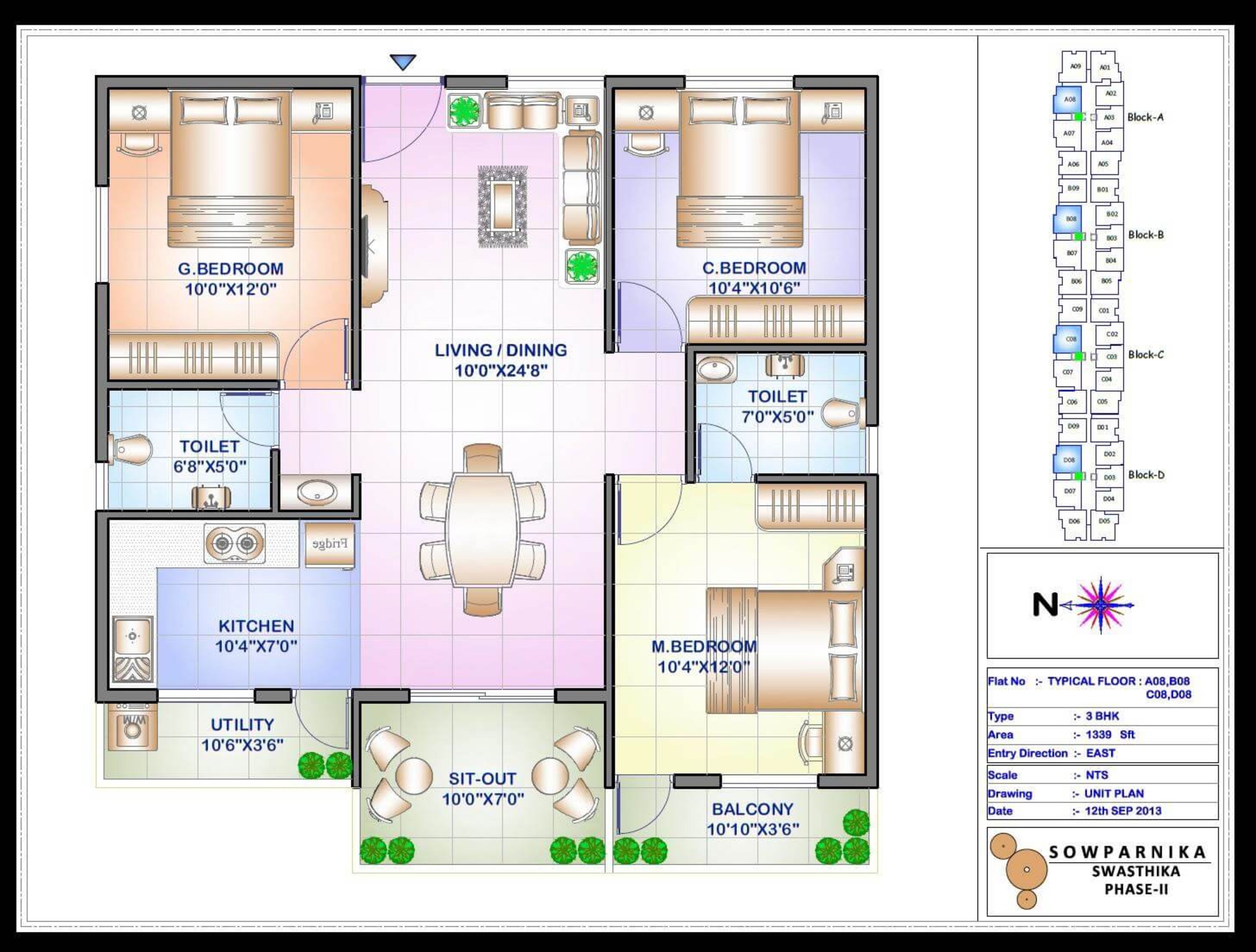 sowparnika swastika 2 apartment 3bhk 1339sqft 1