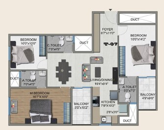 3 BHK Apartment For Resale in Sowparnika The Columns Whitefield Bangalore  8132028