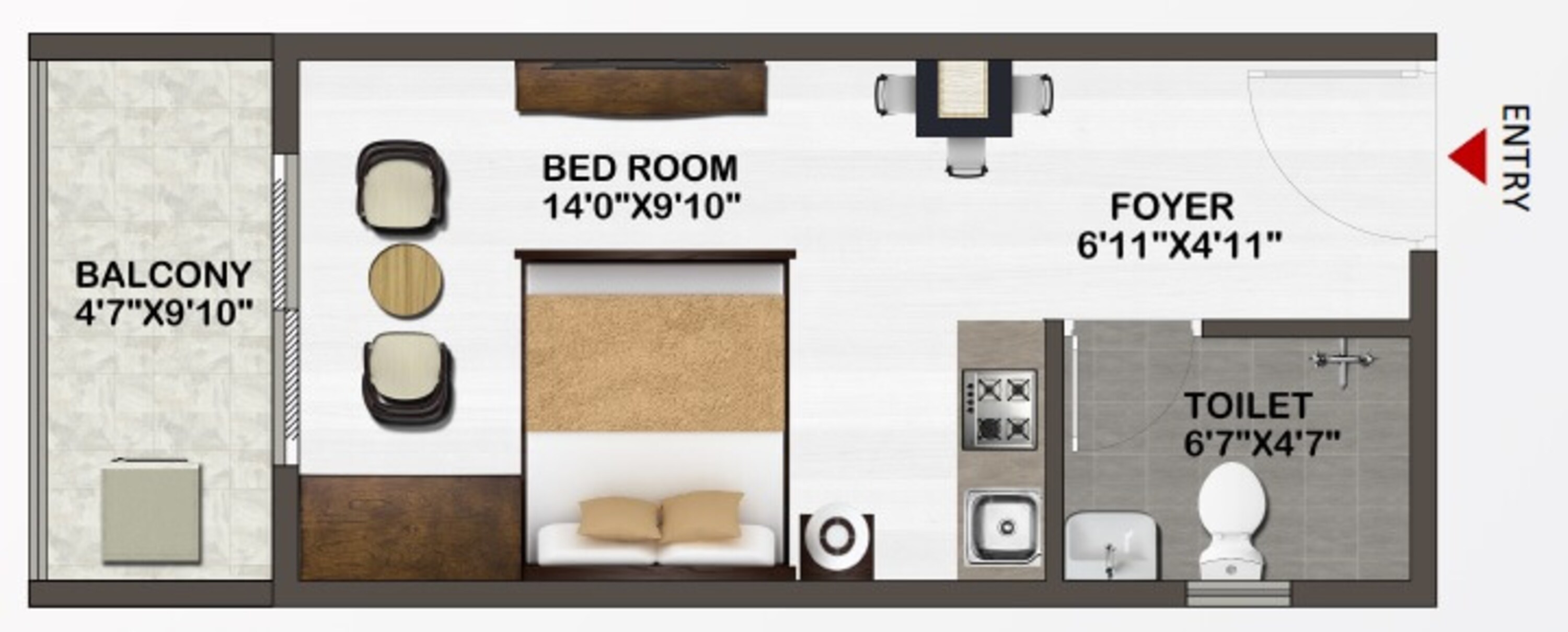 sowparnika unnathi studio 390sqft 1