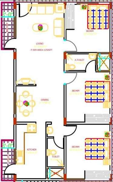 spatika anjanadri enclave apartment 3bhk 1450sqft21