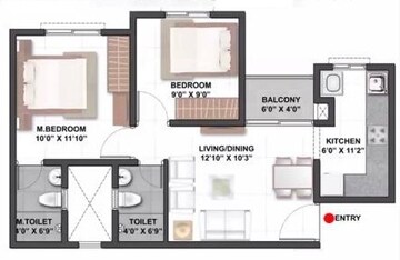  2 BHK Apartment at Shriram WYT Field, Budigere – for Rent