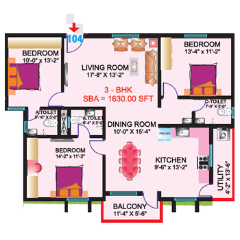 sri mitra symphony apartment 3bhk 1630sqft 1