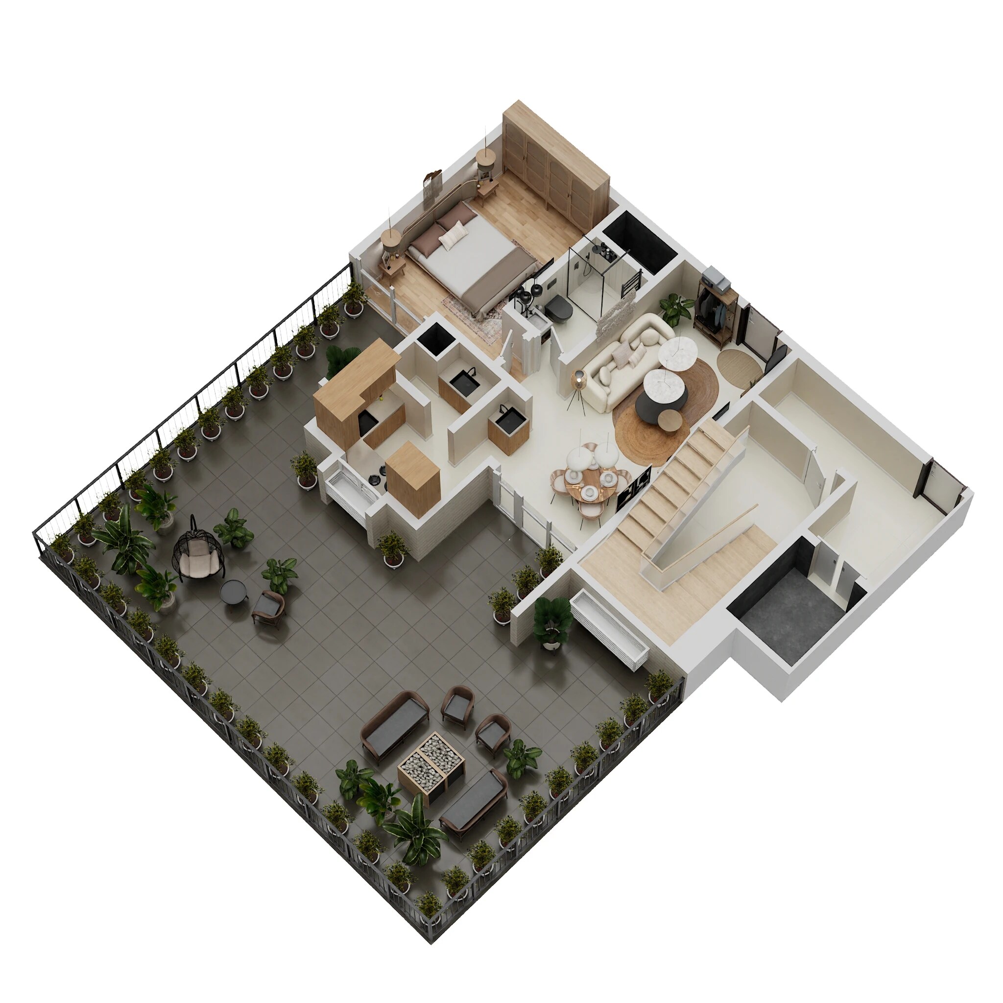 1 BHK 815 Sq. Ft. Apartment