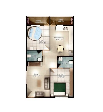  2 BHK Apartment at Sri Vidhathri Enclave, Shikaripalya – for Rent