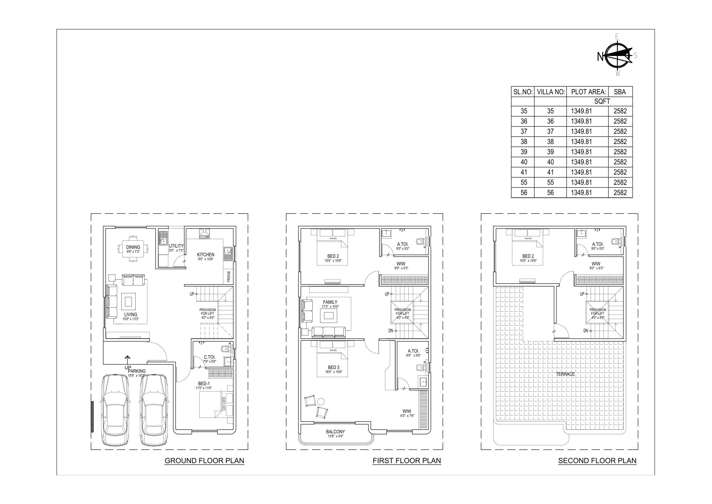 4 BHK 2582 Sq. Ft. Villa