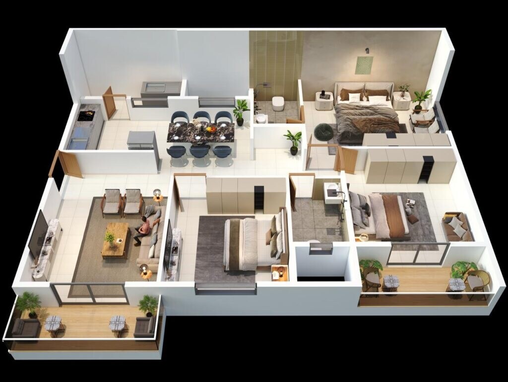  3 BHK Apartment at SSVR Meridian, Panathur – for Sale