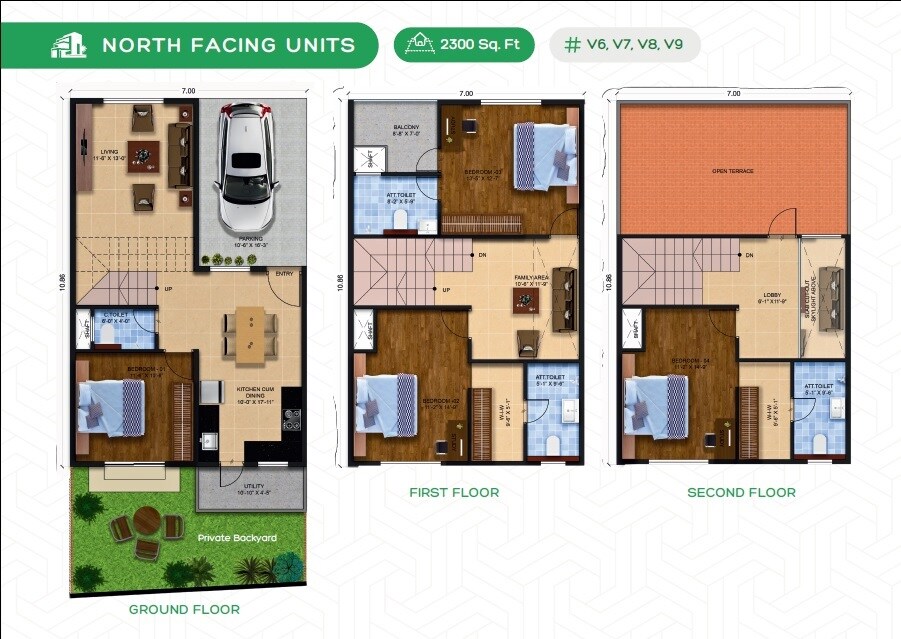 4 BHK 2300 Sq. Ft. Villa