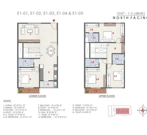 4 BHK 2419 Sq. Ft. Villa in Subha Eden