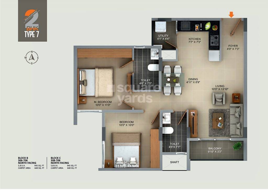 Other, sumadhura-aspire-amber 2 Bedroom 895 Sq.Ft. Apartment In Doddabanahalli Bangalore 9160388