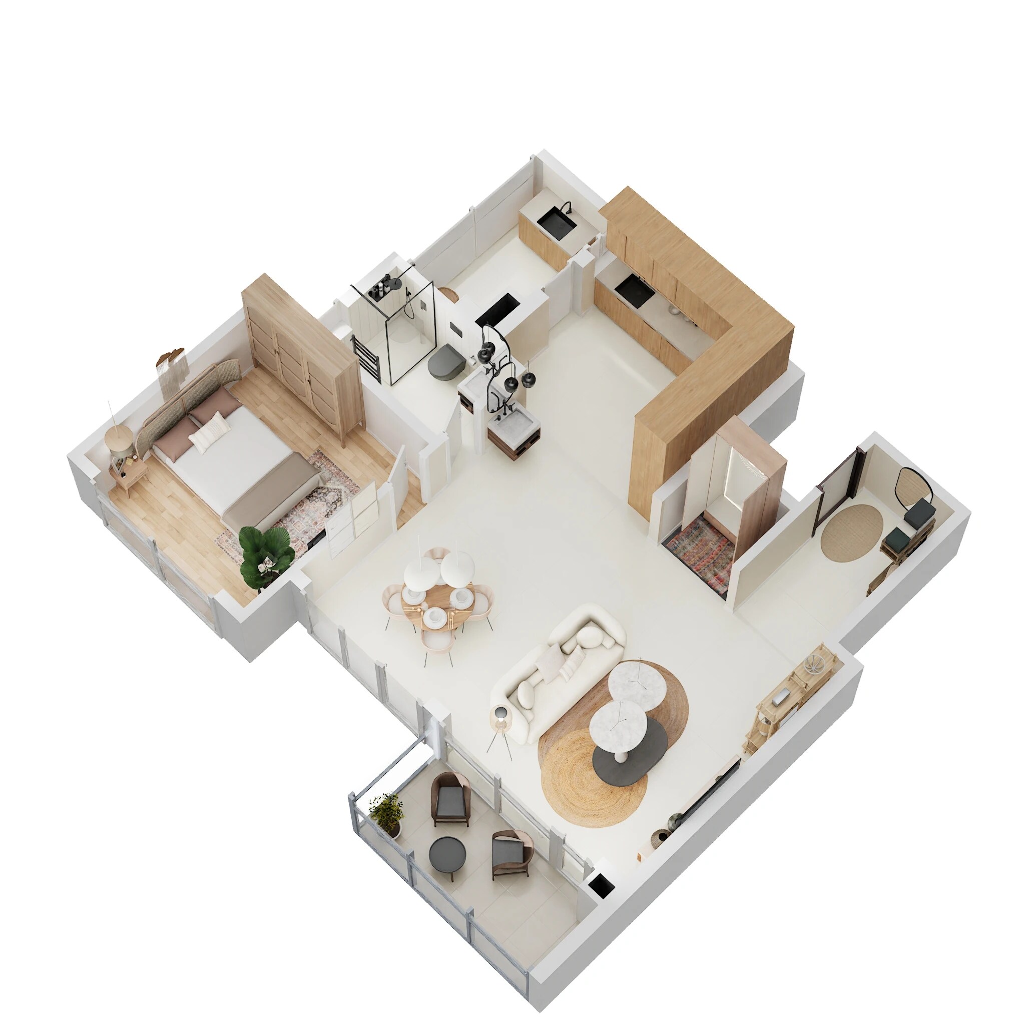 1 BHK 1085 Sq. Ft. Apartment